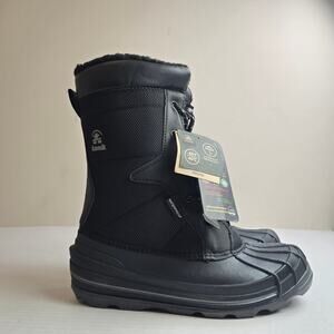 Kamik Surfin Kids Boots Size 7/EU39/Womens 8 Black Snow Winter Boots Waterproof